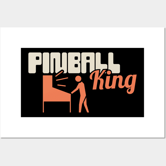 Arcade Pinball King Wall Art by MeatMan